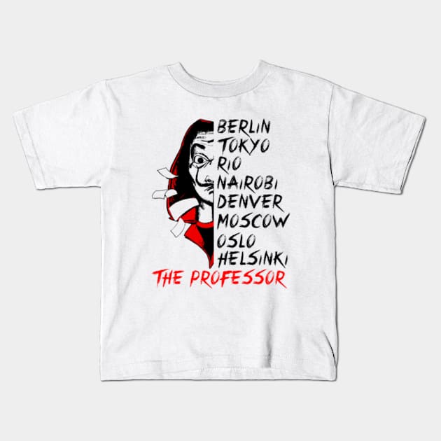 Money Heist Kids T-Shirt by AllWellia